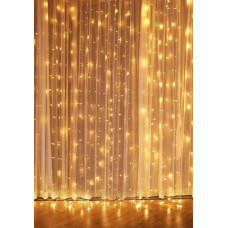 Гирлянда "Штора", цвет ламп Желтый, 240 LED, 2х2 м.