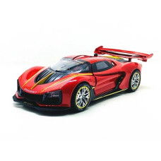Металл., модель Supercar, пар, свет, звук, двери откр ввер, 1:24