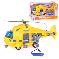 Спасательный верталет на бат., свет/звук, в кор.,32х18х11,5 см.