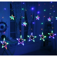 Звезды 3м., 138 л., LED., цвет мультиколлор