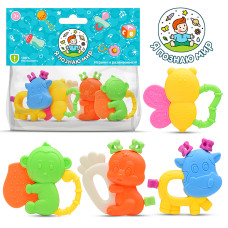 Набор погремушек "Ассорти" в пакете. 20х24х4 см.