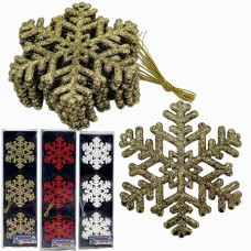 Набор елочных украшений "Снежинки" 9 шт., 35х10,5х1,5 см.