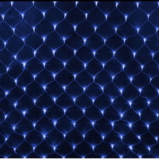 Гирлянда "Сетка", цвет ламп синий, 160 LED,  1,5х1,5 м