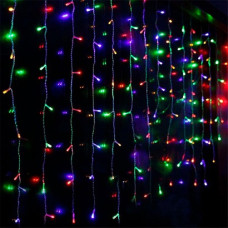 Гирлянда "Занавеска", цвет ламп мультиколор, 160 LED, 1,5х1,5 м