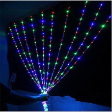 Гирлянда "Занавеска", цвет ламп мультиколор, 240 LED, 2х2 м