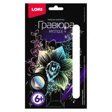 Гравюра малая "Нежная орхидея", 12х22х1 см