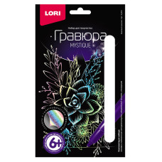 Гравюра малая "Красивый суккулент" 13х23х1 см