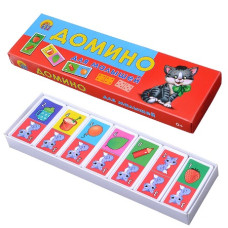 Домино пластиковое Для Малышей, 19х5,5х1 см