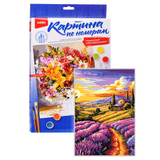 Картина по номерам на картоне 20х28,5 см "Прекрасная долина"