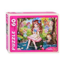 Пазлы 60 "Лесные Феи", 19х14х3,5 см