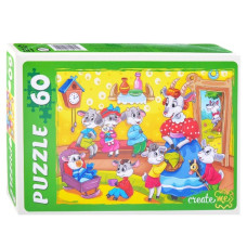 Пазлы 60 "Волк и семеро козлят"