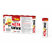 Мега Вжик 20/12/6 (12 упак в бл) (6шт в упак) (Крутится с искрами в конце хлопок)